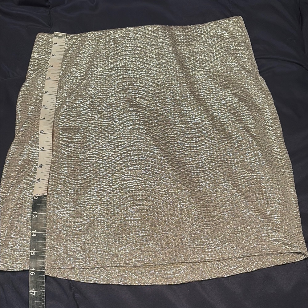 BCBGeneration Gold Sequin Mini Skirt Cocktail